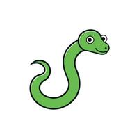 Asian Vine Snake jumps icon illustration vector