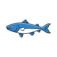 Atlantic Cod fish learns icon illustration vector
