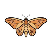 Atlas Moth butterfly knocks icon illustration vector