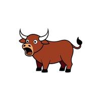 Aurochs bull screams icon illustration vector