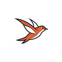 Australian Swiftlet bird runs icon illustration vector