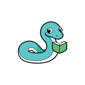 Axanthic Ball Python learns icon illustration vector