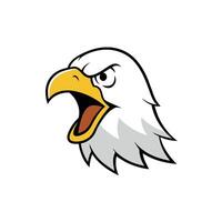Bald Eagle bird screams icon illustration vector