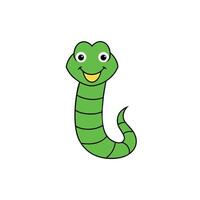 Ball Python sits icon illustration vector