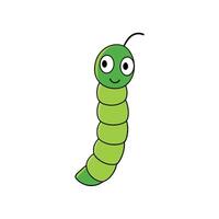 Bamboo Worm learns icon illustration vector