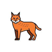Banded Mongoose reading icon illustration vector