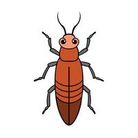 Bark Beetle bug goes icon illustration vector