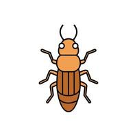 Bark Beetle bug looks icon illustration vector
