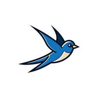 Barn Swallow bird goes icon illustration vector