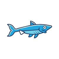 Barracuda fish learns icon illustration vector