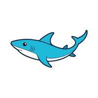 Basking Shark goes icon illustration vector