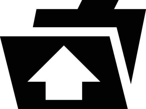 subir icono símbolo imagen vector