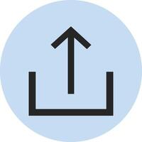 Upload icon symbol image vector
