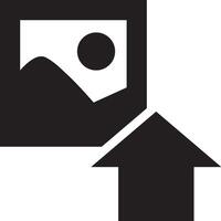 Upload icon symbol image vector