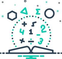 Mix icon for mathematics vector