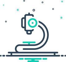 Mix icon for microscope vector
