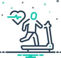 Mix icon for cardio vector