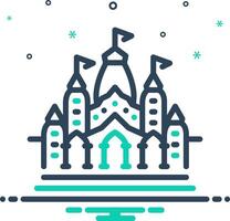 Mix icon for temple vector