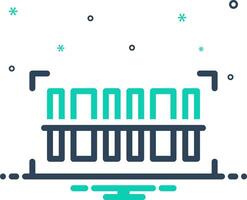 Mix icon for code vector