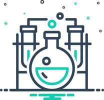 Mix icon for laboratory vector
