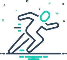 Mix icon for run vector
