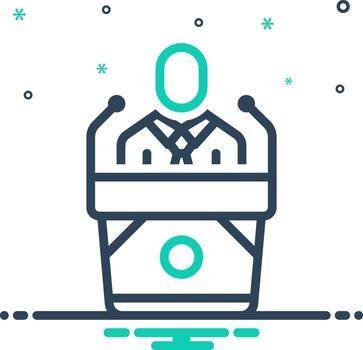 Mix icon for discourse vector