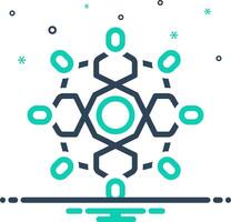Mix icon for teamwork vector