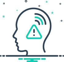 Mix icon for pay attention vector