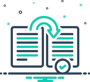 Mix icon for summarize vector