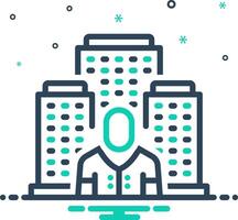 Mix icon for property agent vector