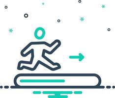 Mix icon for progress vector