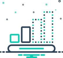 Mix icon for progress vector