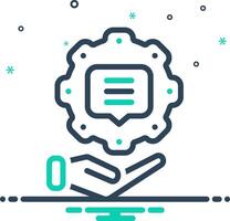 Mix icon for advice vector