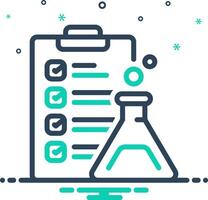 Mix icon for lab result vector
