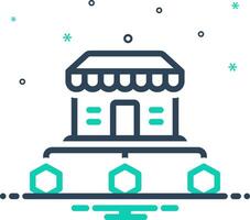 Mix icon for distribution vector
