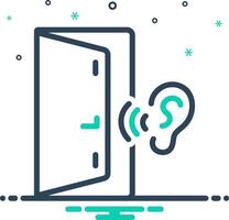 Mix icon for listen vector