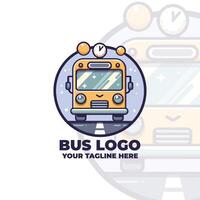 Yellow Bus Logo Design vector