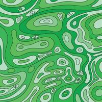 green background with black line and abstract doodle vector