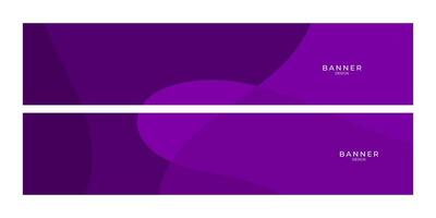 set of banner design with abstract curve shape vector