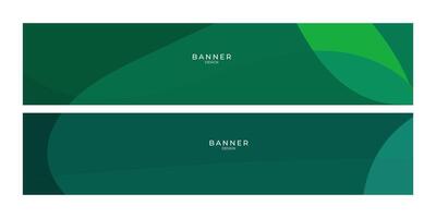 set of banner design with abstract curve shape vector