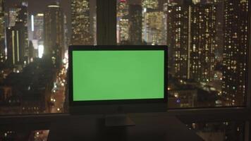 Analyzing Corporate Business Finance Data Charts on Computer Screen Display video