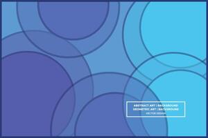 Geometric Pattern - Geometric Background - Abstract Background - Circles - Blue - Use in Website Design, Packaging, Wall Art, Wallpaper, Poster, Banner, Profile, Brochure, Apparel, Textiles vector