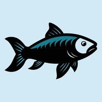 Solid color Grass Carp animal design vector