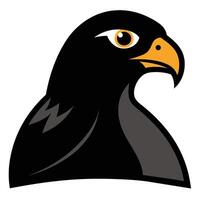 Solid color Goshawk animal design vector