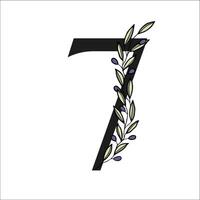 Olive leaves branch abc vector