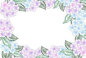 Spring floral hydrangea frame vector