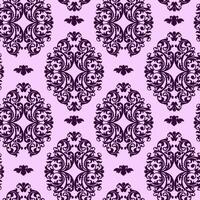 Damask seamless pattern gothic vector