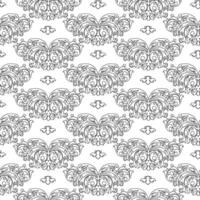 Damask seamless pattern gothic vector