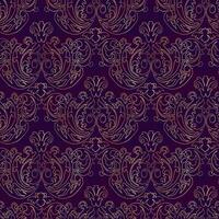 Damask seamless pattern gothic vector