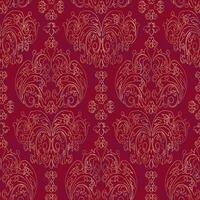 Damask seamless pattern gothic vector